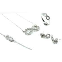 Newest Design for Woman 925 Silver Jewelry Sets (S3316)